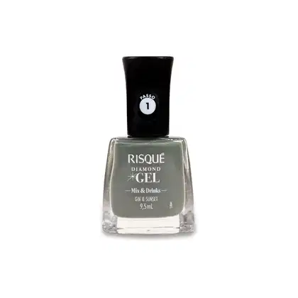 Imagem do produto Esmalte Risque Diamond Gel Mix Drinks Gin Sunset