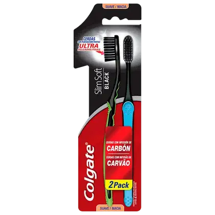 Imagem do produto Colgate Slim Soft Black - Escova de Dente (2 Unidades)