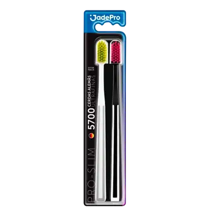Imagem do produto Kit Jadepro Escovas de Dentes Pro Slim (2 Unidades)
