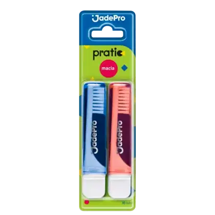Imagem do produto Kit Jadepro Escovas de Dentes Pratic (2 Unidades)