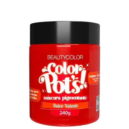 Imagem do produto BeautyColor Color Pot's Ruivo Valente - Máscara Pigmentante 240g