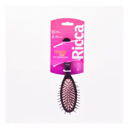 Imagem do produto Ricca Oval Blackepink Pequena - Escova De Cabelo