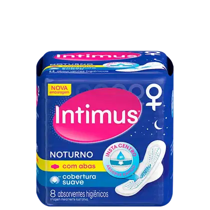 Imagem do produto Intimus Noturno Suave - Absorvente com Abas (8 Unidades)