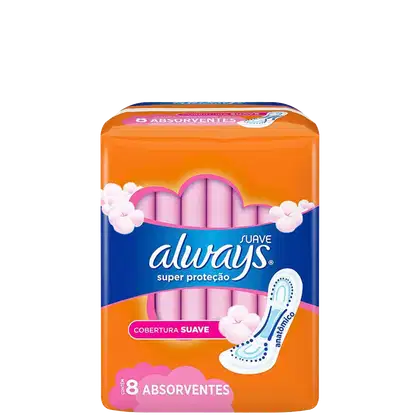 Imagem do produto Always Super Proteção Suave - Absorvente sem Abas (8 Unidades)