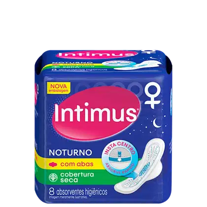 Imagem do produto Intimus Noturno Seca - Absorvente com Abas (8 Unidades)