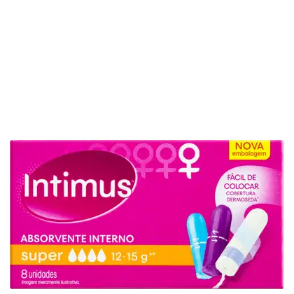 Imagem do produto Intimus Super - Absorvente Interno (8 Unidades)