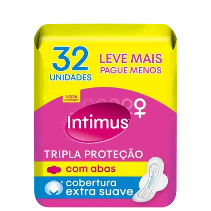 Imagem do produto Intimus Tripla Proteção Extra Suave - Absorvente com Abas (32 Unidades)