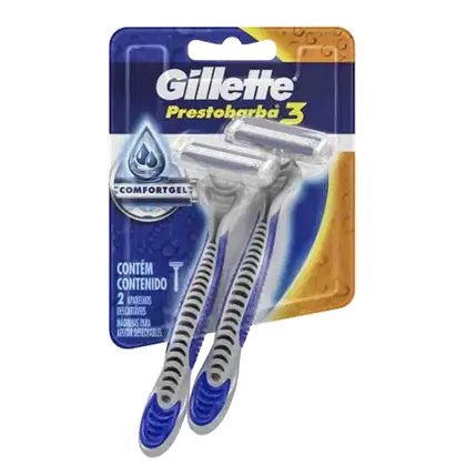 Imagem do produto Gillette Prestobarba 3 - Aparelho de Barbear (2 Unidades)