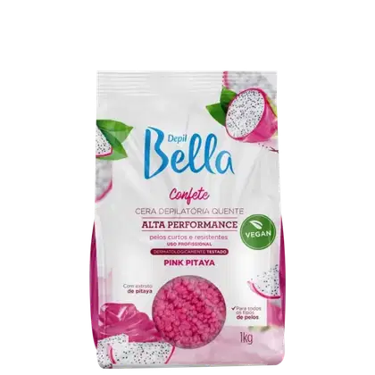 Imagem do produto Depil Bella Confete Pink Pitaya - Cera Depilatória Quente 1kg