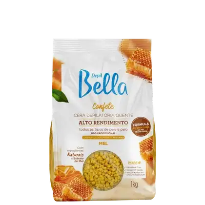 Imagem do produto Depil Bella Confete Mel - Cera Depilatória Quente 1kg