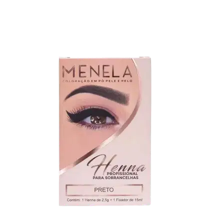 Imagem do produto Kit Menela Preto - Henna para Sobrancelhas 2,5g