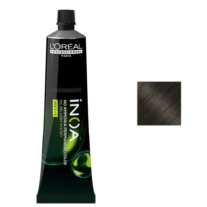 Imagem do produto L'Oréal Professionnel iNOA 5.17 Castanho Claro Cinza Metalizado - Coloração Permanente 60g