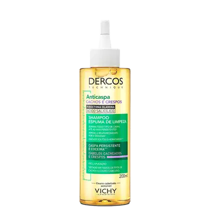 Imagem do produto Vichy Dercos Anticaspa Cachos e Crespos - Shampoo Espuma de Limpeza 200ml