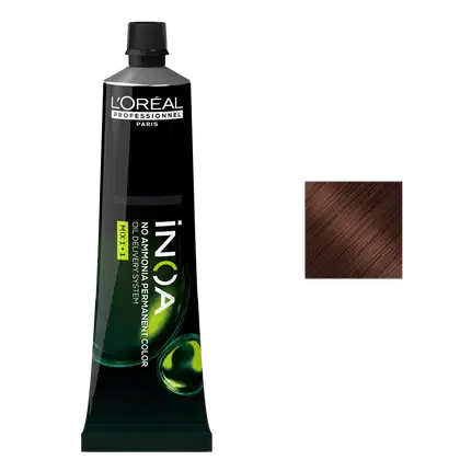 Imagem do produto L'Oréal Professionnel iNOA 5.4 Castanho Claro Cobre - Coloração Permanente 60g