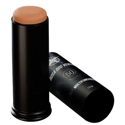 Imagem do produto Rosa dos Ventos - Base Multifuncional Esportiva - Cor Noronha (ESCURA) - FPS 50 em Bastão 12g