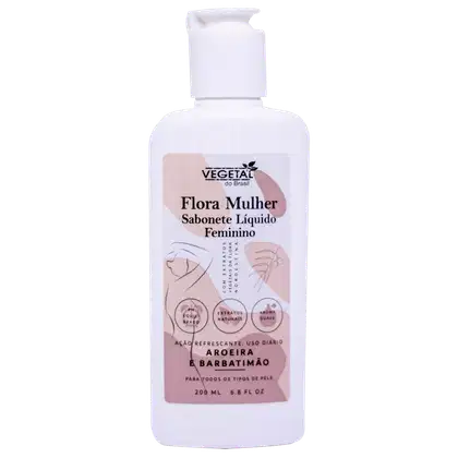 Imagem do produto Vegetal do Brasil Flora Mulher Aroeira e Barbatimão - Sabonete Íntimo Feminino 200ml