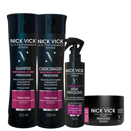 Imagem do produto Kit Nick & Vick Alta Performance Reestruturador (4 Produtos)