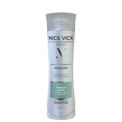 Shampoo Nick & Vick Alta Performance Intense Anticaspa, 250ml.