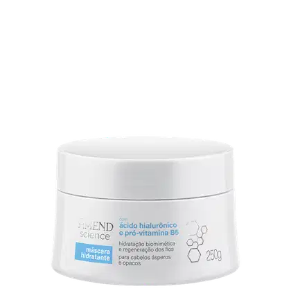Imagem do produto Amend Science Ácido Hialurônico e Pró-Vitamina B5 - Máscara Capilar Hidratante 250g