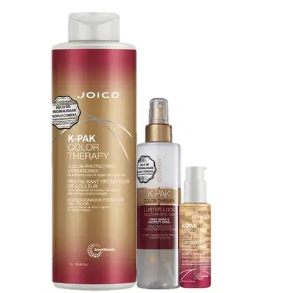 Imagem do produto Kit Joico K-PAK Color Therapy Cabelos Brilhosos e Finalização Perfeita (3 Produtos)