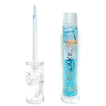 Lip Gloss Nina Makeup Galaxy na cor Saturno