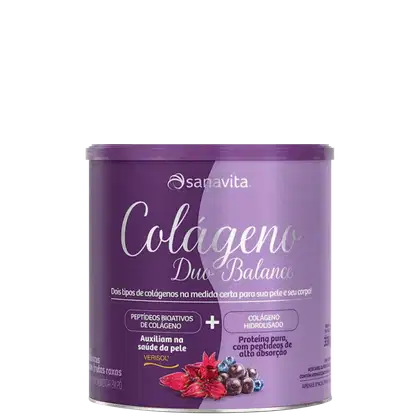 Imagem do produto Sanavita Duo Balance Frutas Roxas - Colágeno em Pó 285g