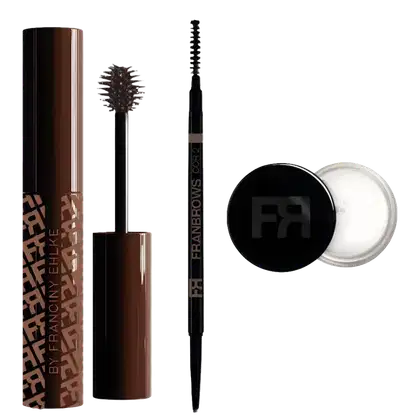 Imagem do produto Kit Franciny Elhke Fran Brows Cor 2: Máscara, Lapiseira e Cera Para Sobrancelhas