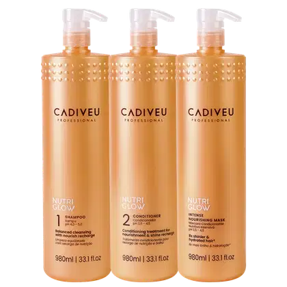 Imagem do produto Kit Cadiveu Professional Nutri Glow Salon Treatment (3 Produtos)
