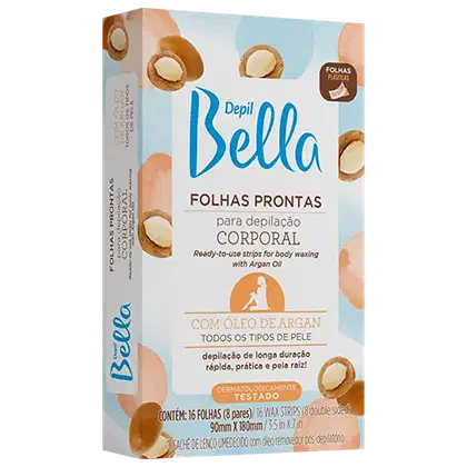 Imagem do produto Depil Bella Óleo de Argan - Folha Depilatória Corporal (16 Unidades)
