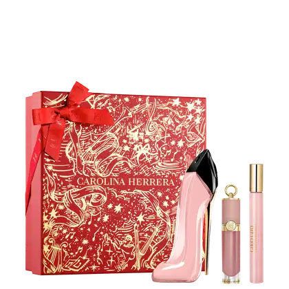 Imagem do produto Conjunto Good Girl Blush Carolina Herrera Feminino - Perfume Eau de Parfum 80ml + Travel Size 10ml + Gloss Labial 5ml