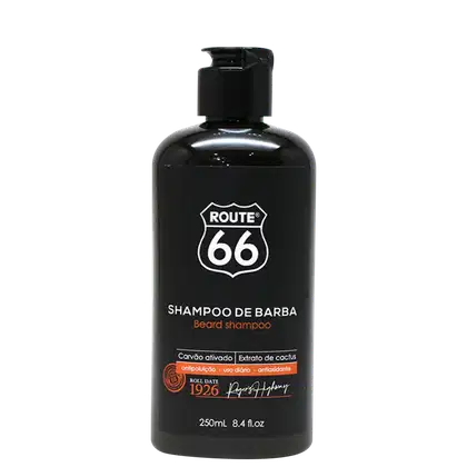 Imagem do produto Viking Route 66 Carvão Ativado - Shampoo de Barba 250ml