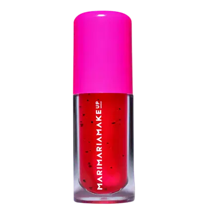 Lip Juice Mari Maria Makeup na cor Pitaya, tom rosa vibrante