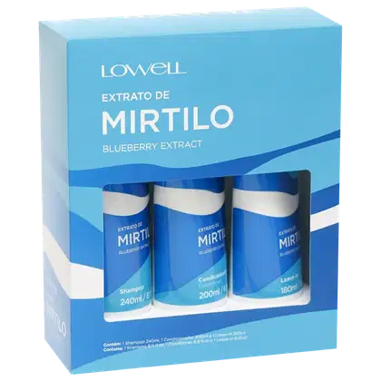 Imagem do produto Kit Lowell Extrato de Mirtilo Home Care Trio (3 Produtos)