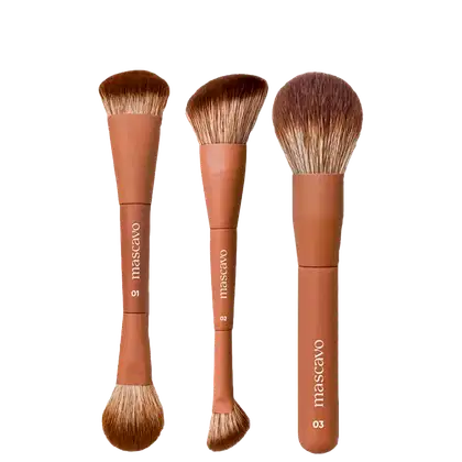 Imagem do produto Kit Mascavo Pro Series Pincel de Maquiagem 01 + 02 + Pincel 03
