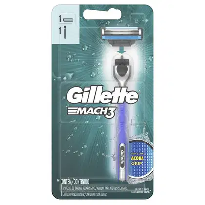 Imagem do produto Aparelho de Barbear Gillette Mach3 Acqua-Grip