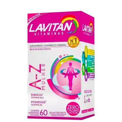 Imagem do produto Cimed Lavitan A-Z Mulher - Suplemento Vitamínico (60 Cápsulas)