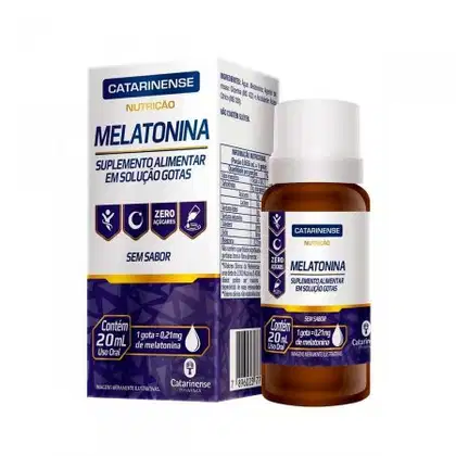 Imagem do produto Catarinense Melatonina Sem Sabor - Suplemento Alimentar 20ml