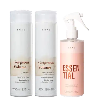 Imagem do produto Kit Braé Gorgeous Volume Essential Hair Repair (3 Produtos)