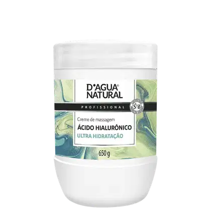 Imagem do produto D'água Natural Ácido Hialurônico - Creme de Massagem 650g