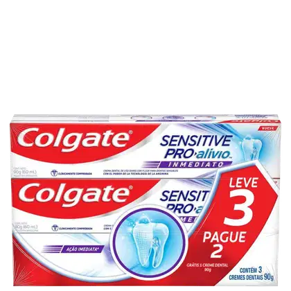 Imagem do produto Creme Dental Colgate Sensitive Pro-Alívio Imediato Original 90g Leve 3 Pague 2