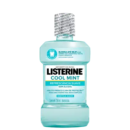 Imagem do produto Listerine Cool Mint Refrescância Suave - Antisséptico Bucal 250ml