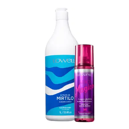 Imagem do produto Kit Lowell Extrato de Mirtilo Salon Hidratação Termoativada (2 Produtos)