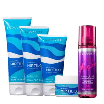 Imagem do produto Kit Lowell Extrato de Mirtilo Home Care Termoativado Completo (5 Produtos)