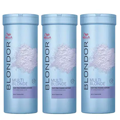 Imagem do produto Kit Wella Professionals Blondor Descolorante em Pó Dust-Free (3 Produtos)