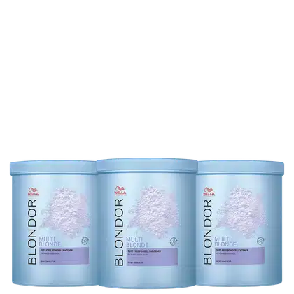 Imagem do produto Kit Wella Professionals Blondor Descolorante em Pó Dust-Free 3x800g