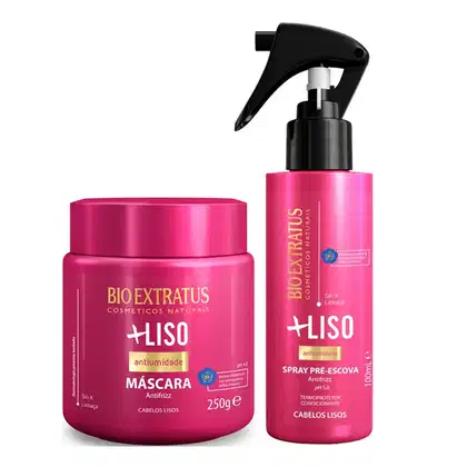 Imagem do produto Kit Bio Extratus Mais Liso - Finalizador Spray 100ml + Máscara Capilar 250g