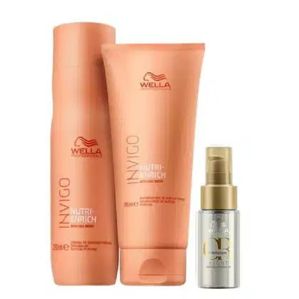 Imagem do produto Kit Wella Professionals Invigo Nutri-Enrich +Oil  Reflections Light Trio (3 Produtos)