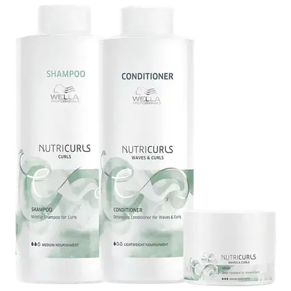 Imagem do produto Kit Wella Professionals Nutricurls Salon Trio (3 Produtos)