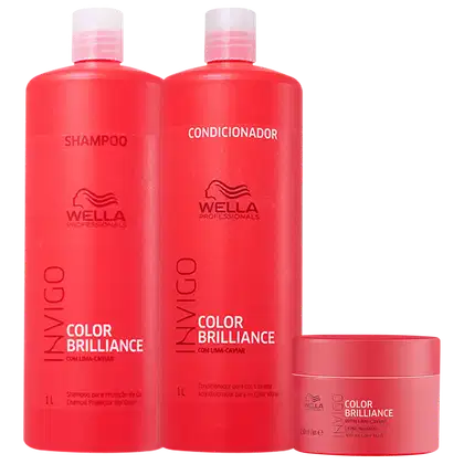 Imagem do produto Kit Wella Professionals Invigo Color Brilliance Salon Triplo (3 Produtos)