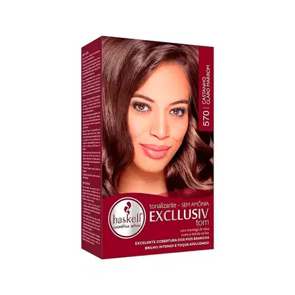 Tonalizante Haskell Excllusiv Tom 570 Castanho Claro Marrom